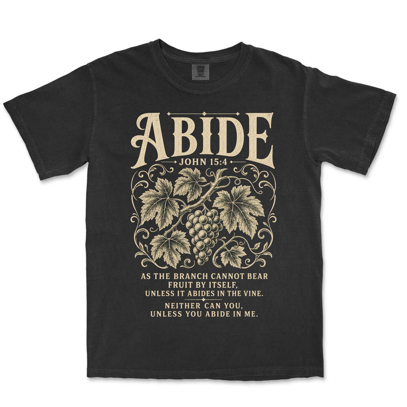 Abide in The Vine | Black front