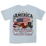 America Teach With Grace | Chambray back