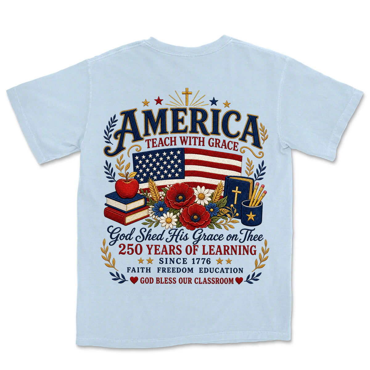 America Teach With Grace | Hydrangea back