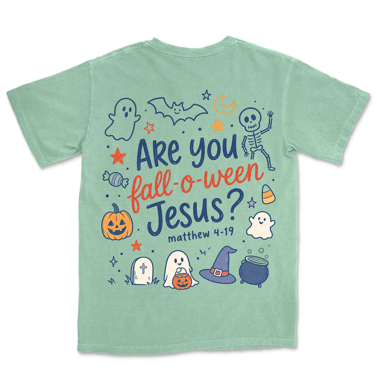 Fall-O-Ween Jesus | Island Reef back