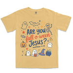 Fall-O-Ween Jesus | Mustard front