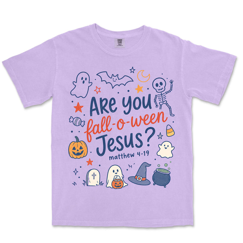 Fall-O-Ween Jesus | Orchid front