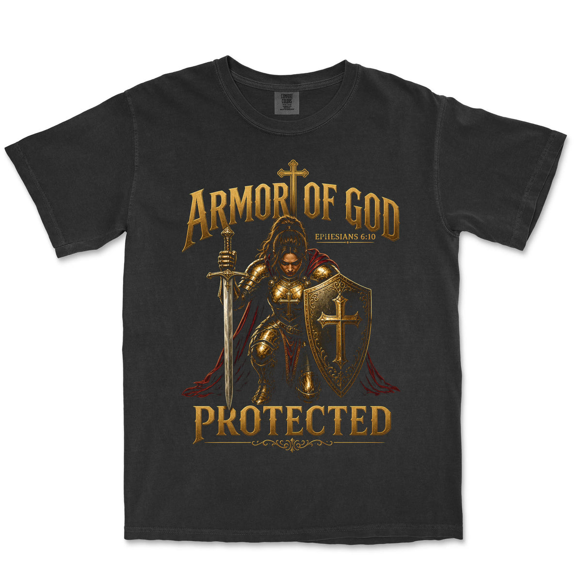 Armor of God Protected | Black front