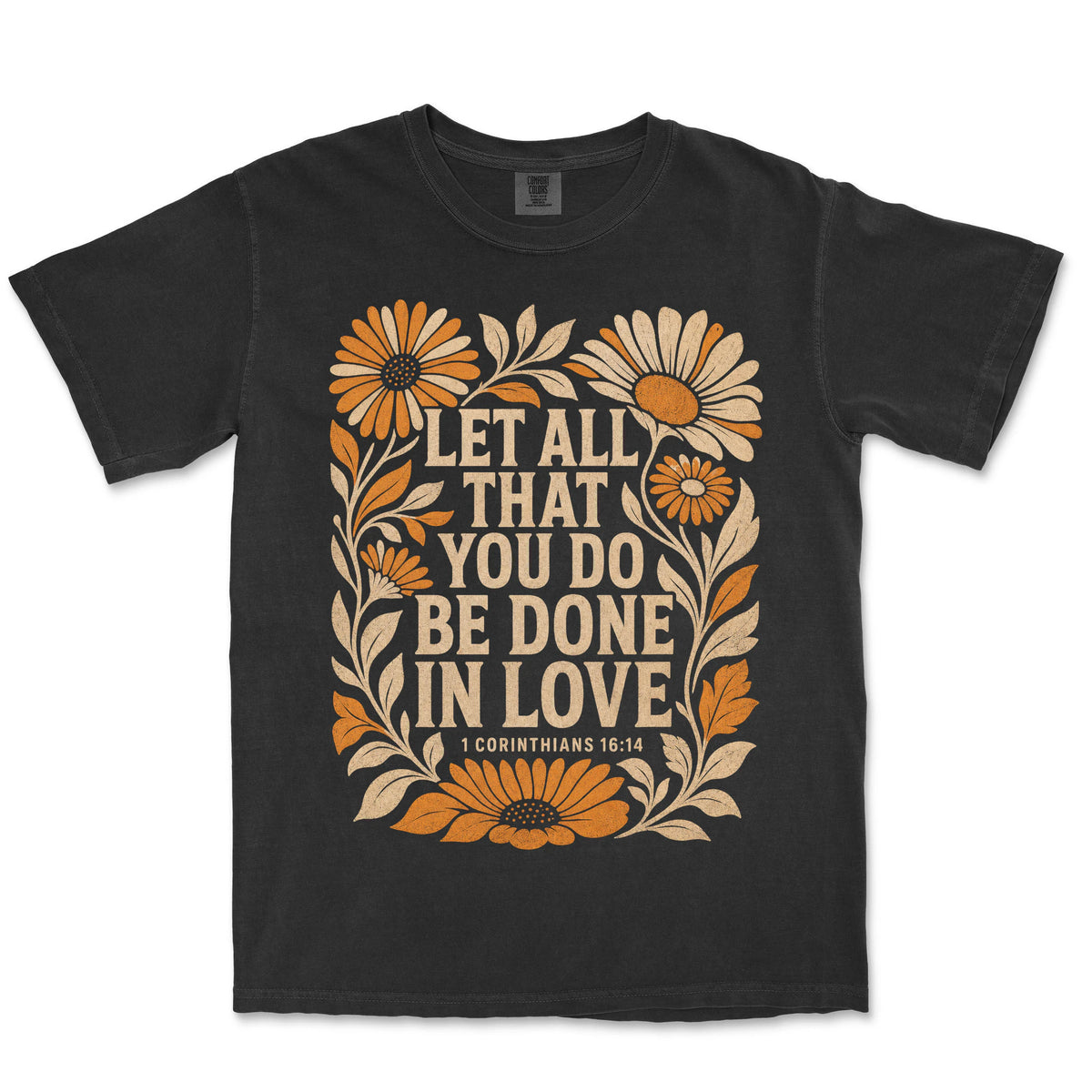 Be Done In Love Daisy Frame | Black front