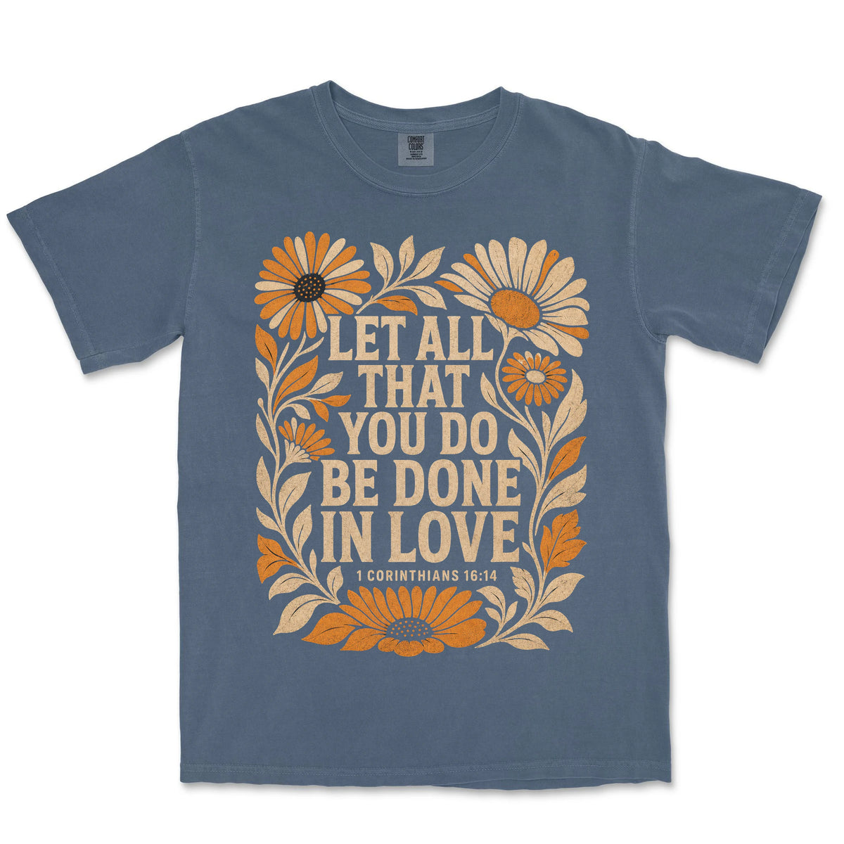 Be Done In Love Daisy Frame | Denim front