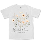 Be Still Wildflowers | White front