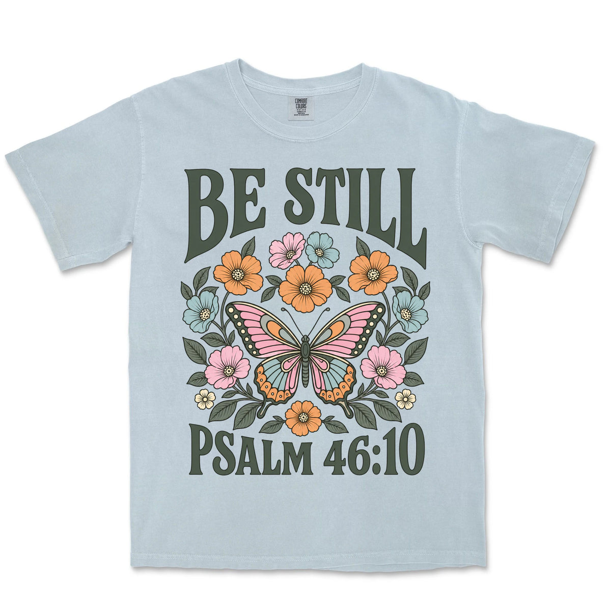 Be Still Butterfly Bloom | Chambray front