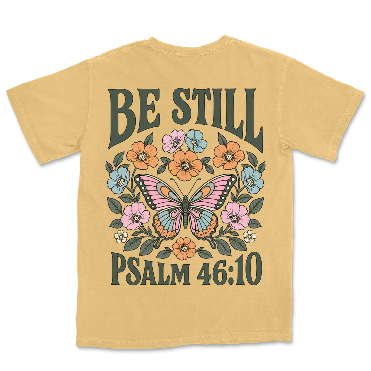 Be Still Butterfly Bloom | Mustard back