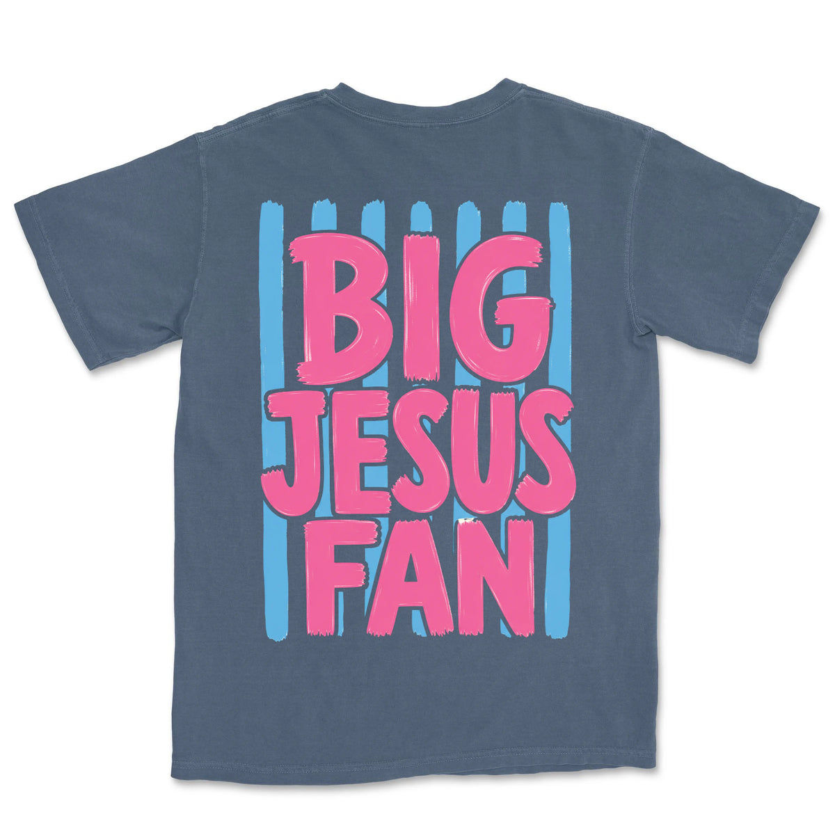 Big Jesus Fan | Denim back