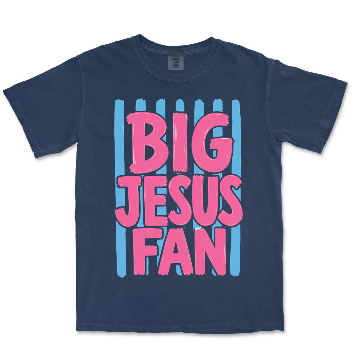Big Jesus Fan | Navy front