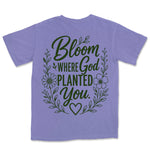 Bloom Where God Planted You | Violet back