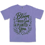 Bloom Where God Planted You | Violet front