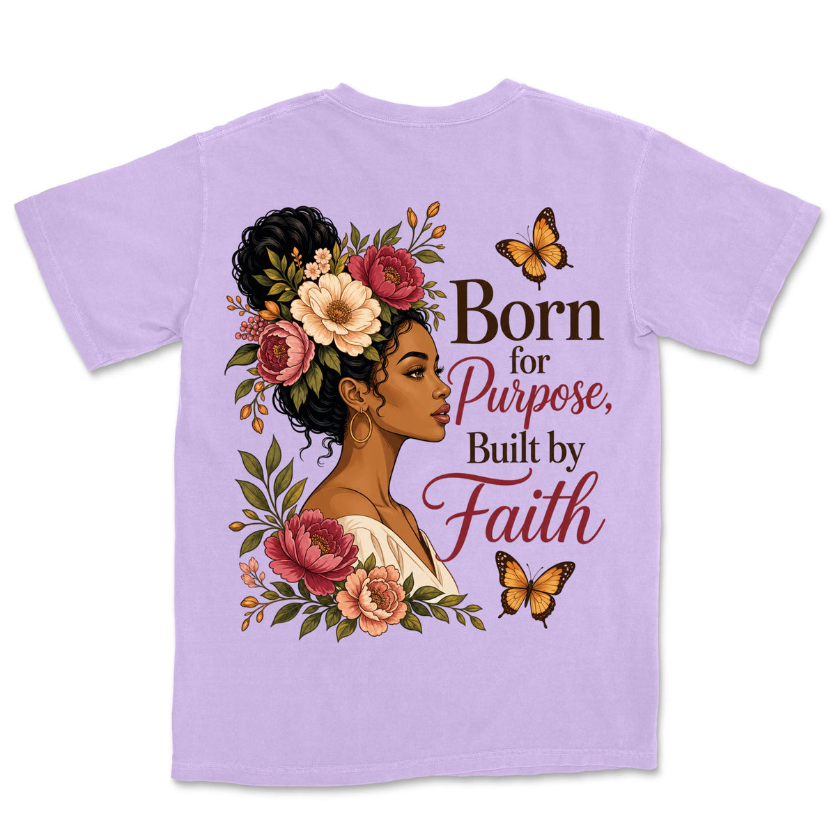 Born For Purpose Built By Faith | Orchid back