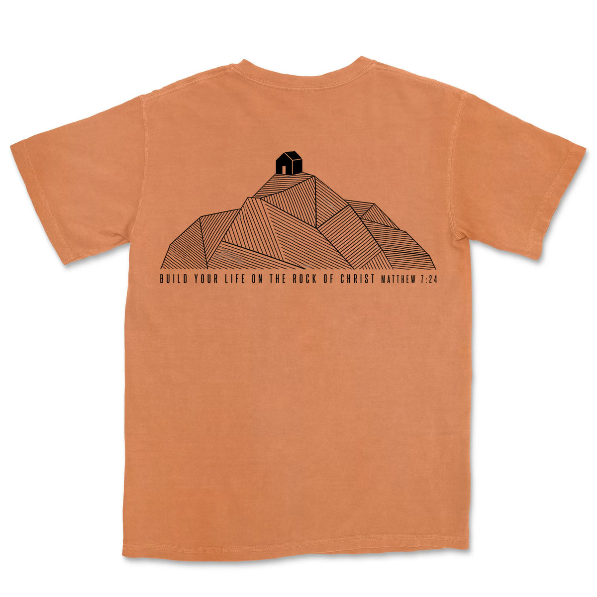 Built On The Rock | Burnt Orange back