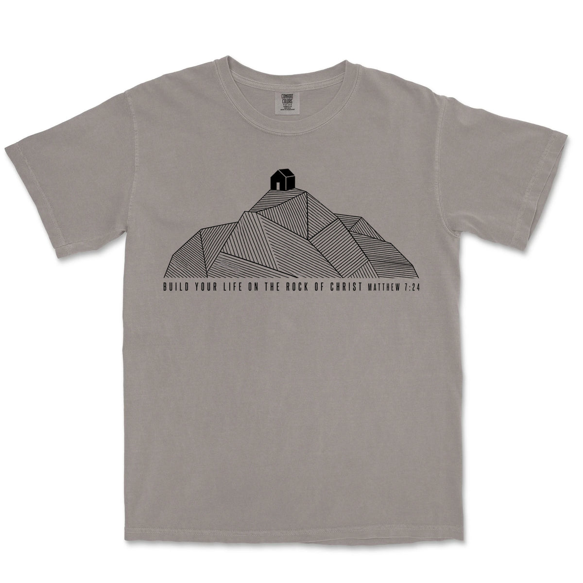 Built On The Rock | Grey front