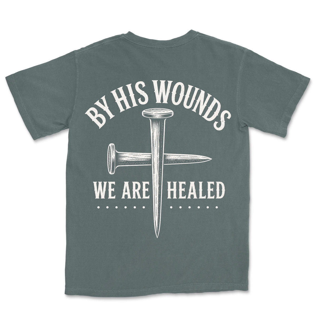 By His Wounds | Blue Spruce back