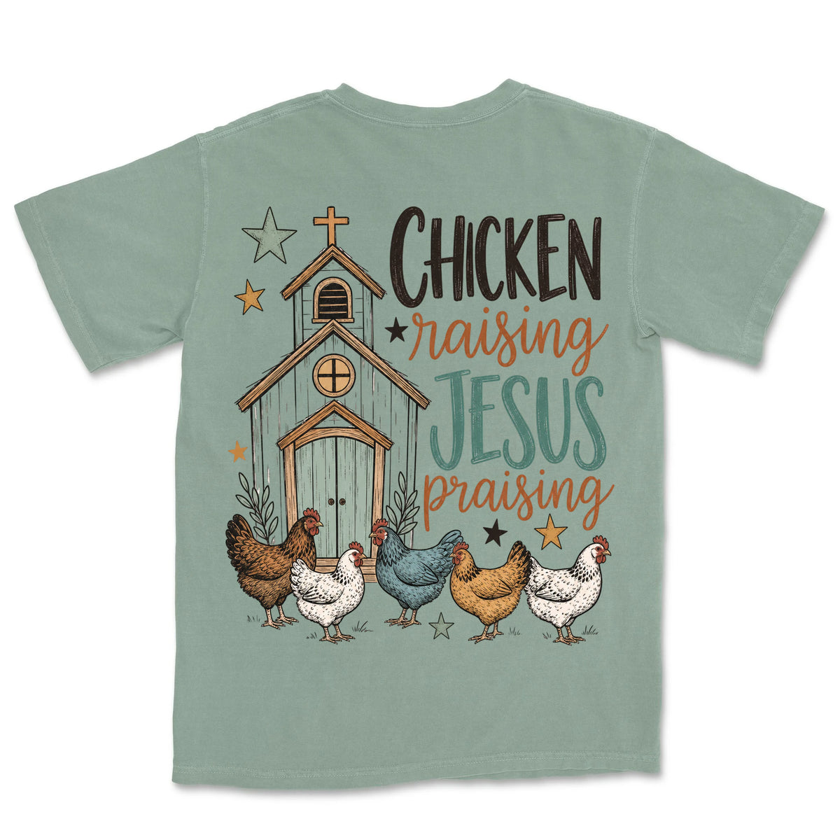 Chicken Raising Jesus Praising | Bay back