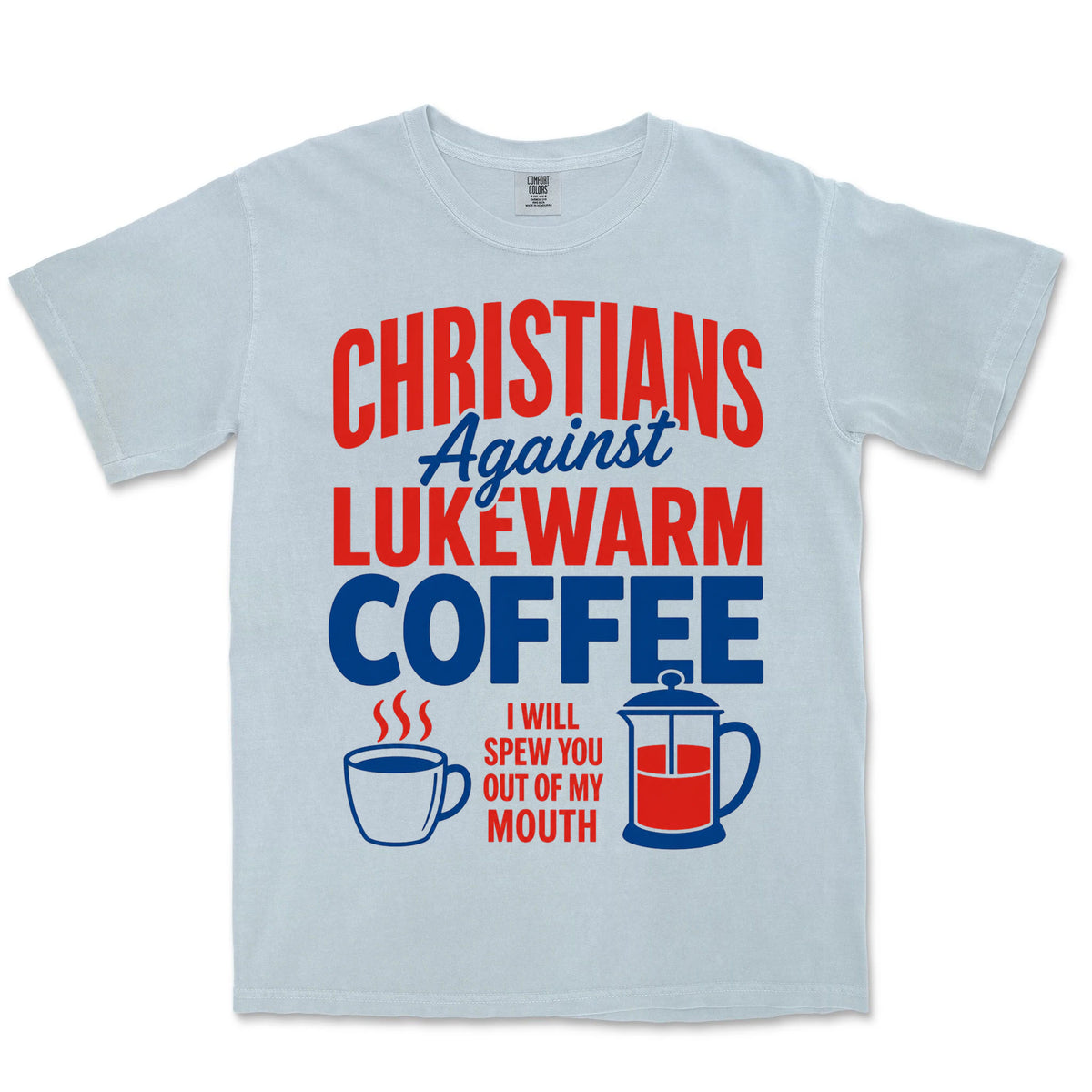 Against Lukewarm Coffee | Chambray front