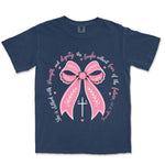 Clothed With Strength Bow | Navy front