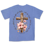 Strength And Dignity Cross | Flo Blue back