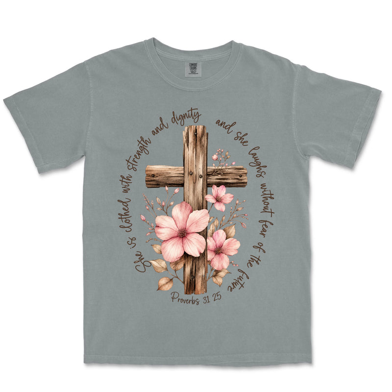 Strength And Dignity Cross | Granite front