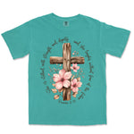 Strength And Dignity Cross | Sea Foam front