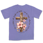 Strength And Dignity Cross | Violet back