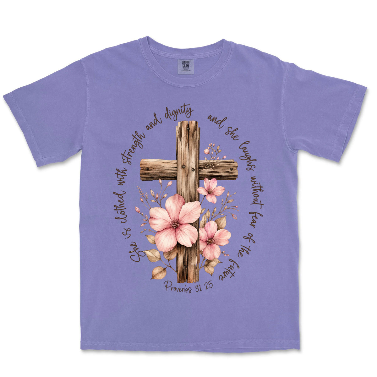 Strength And Dignity Cross | Violet front