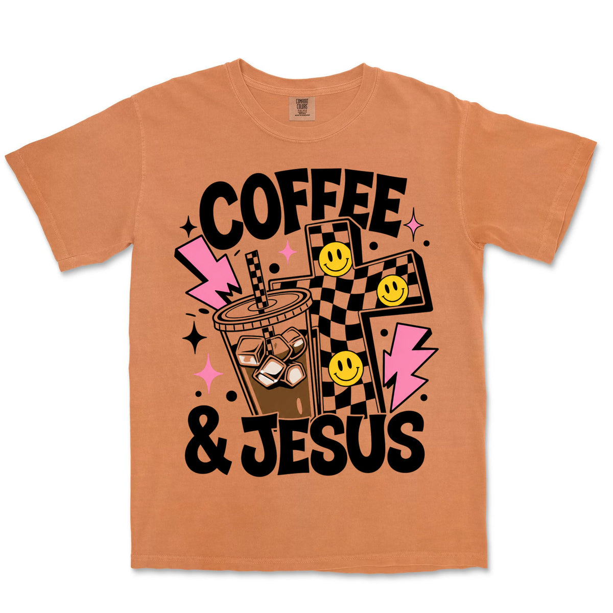 Coffee And Jesus | Burnt Orange front