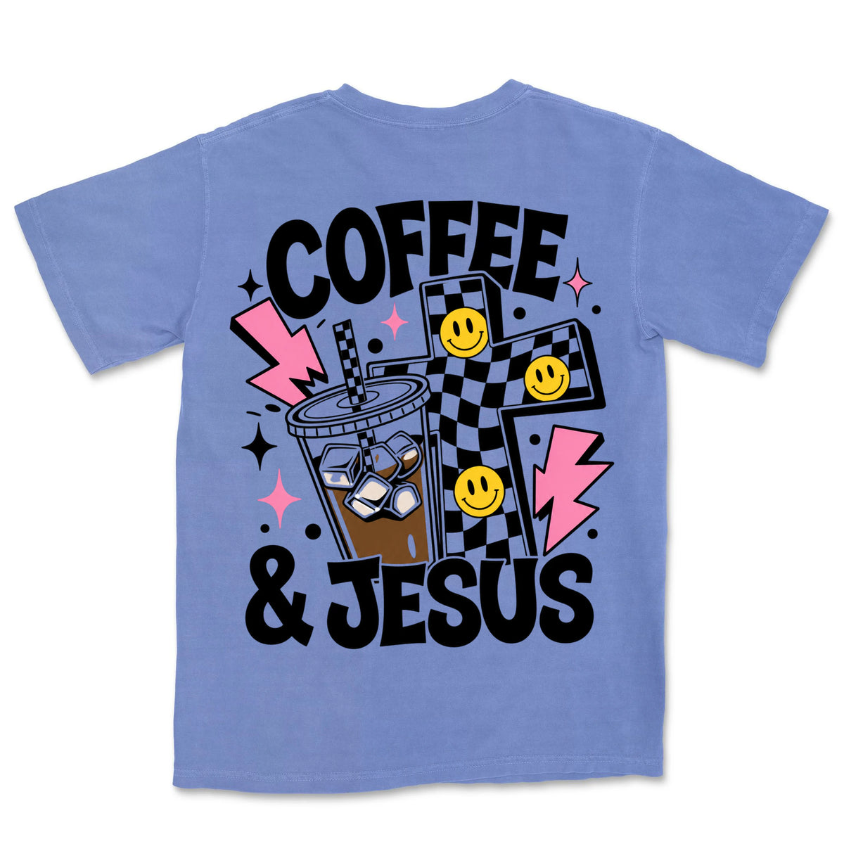 Coffee And Jesus | Flo Blue back