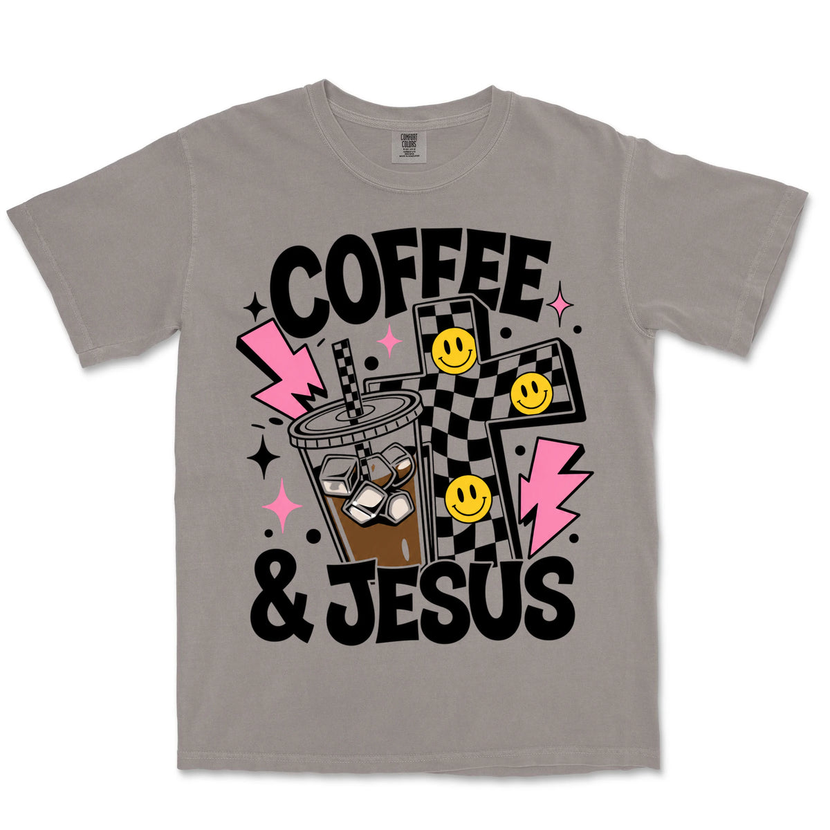 Coffee And Jesus | Grey front