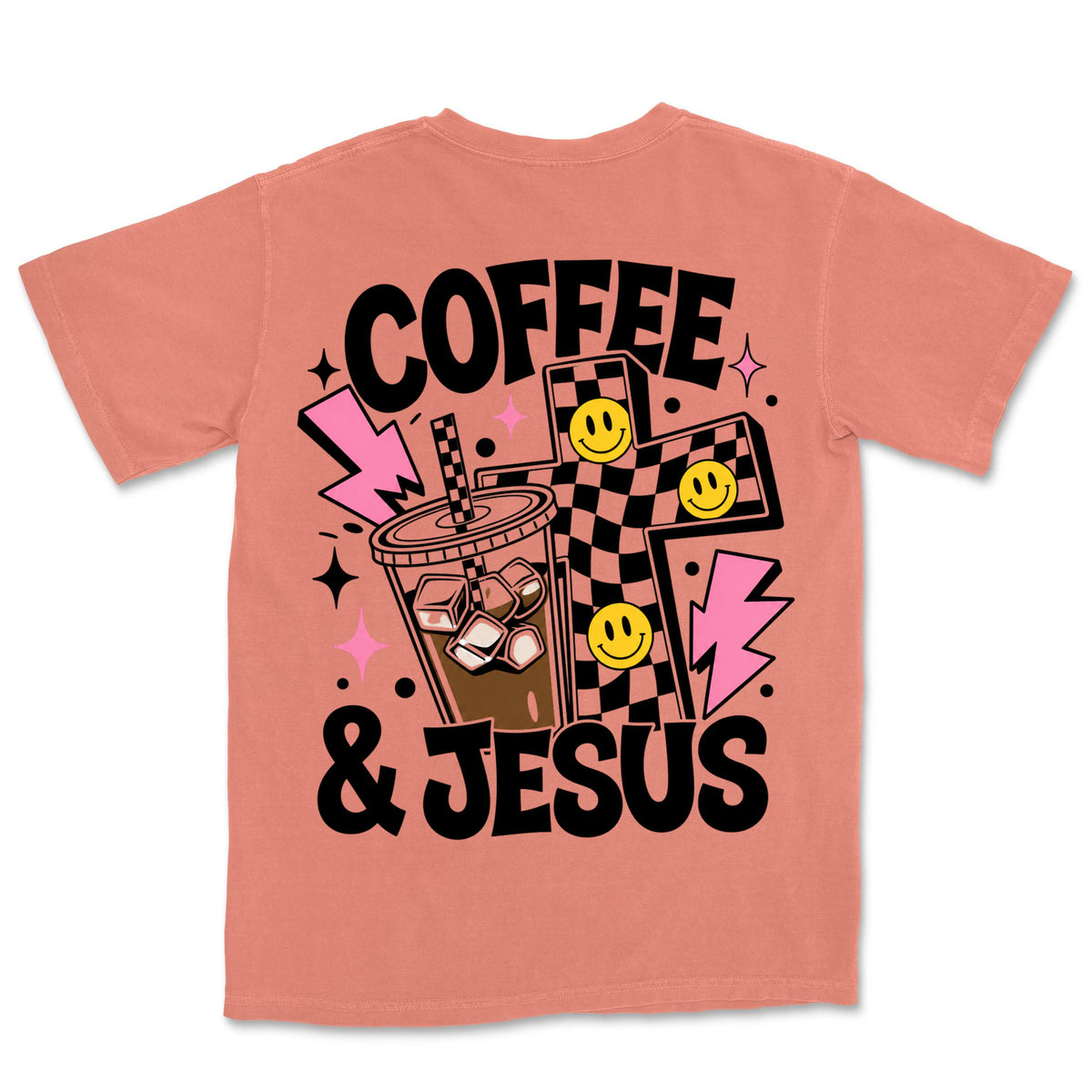 Coffee And Jesus | Terracotta back