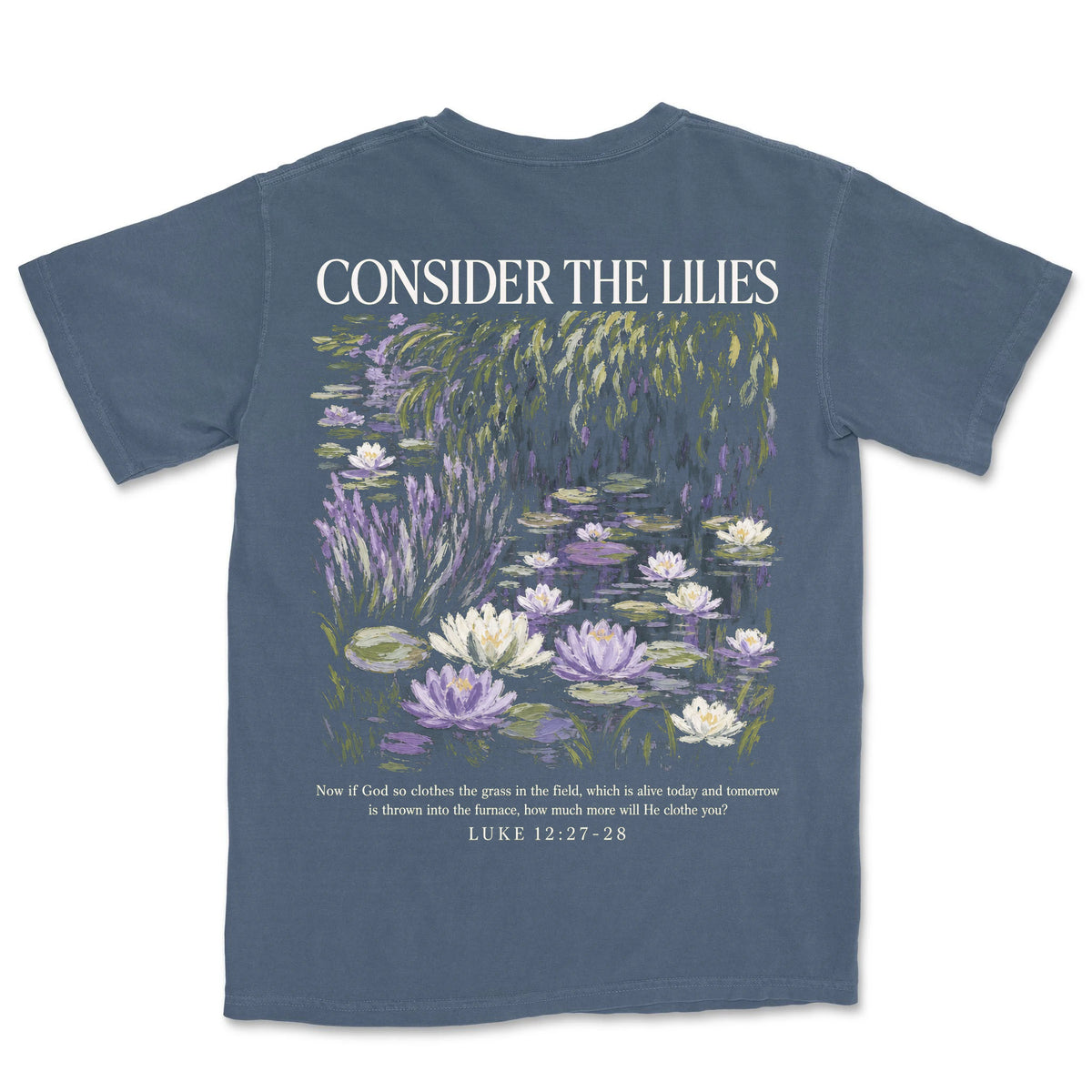 Consider The Lilies | Denim back