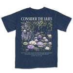 Consider The Lilies | Navy back