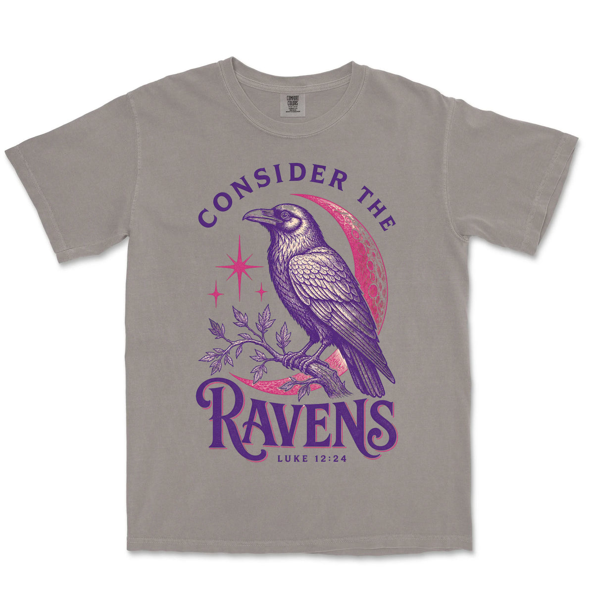 Consider The Ravens | Grey front