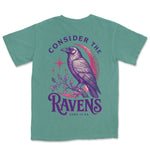 Consider The Ravens | Light Green back