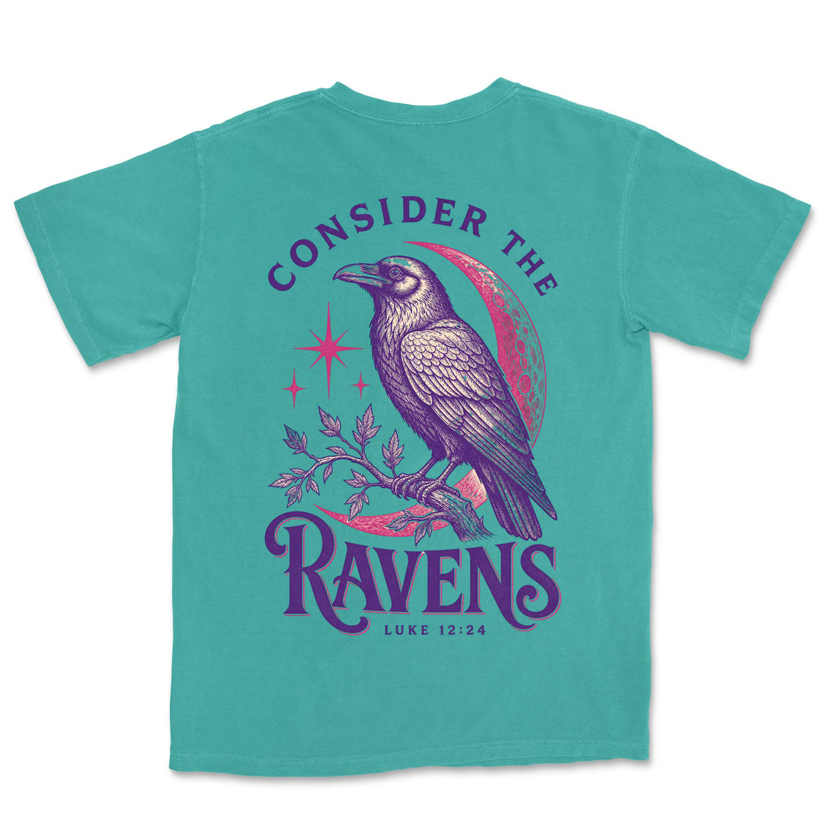 Consider The Ravens | Sea Foam back