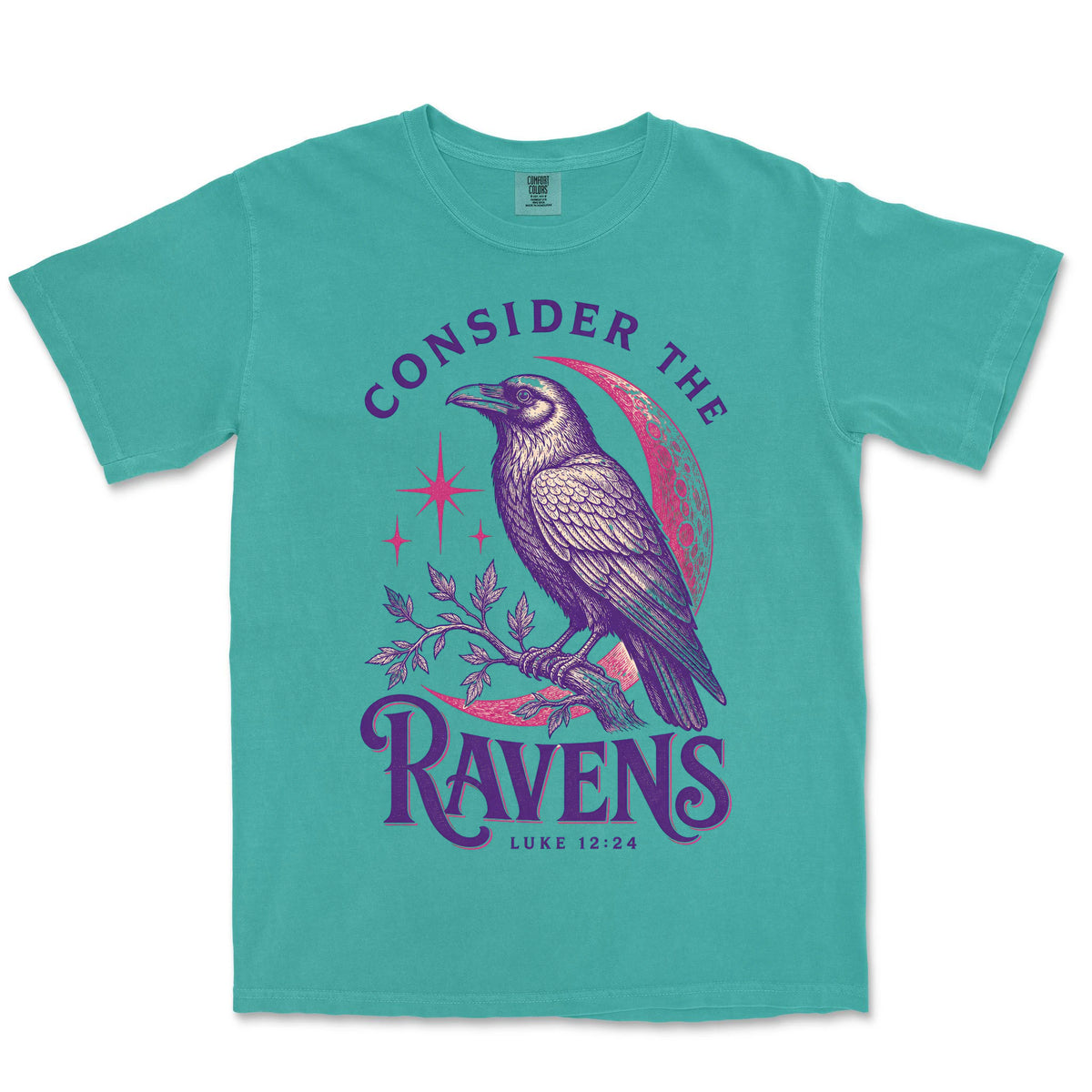 Consider The Ravens | Sea Foam front