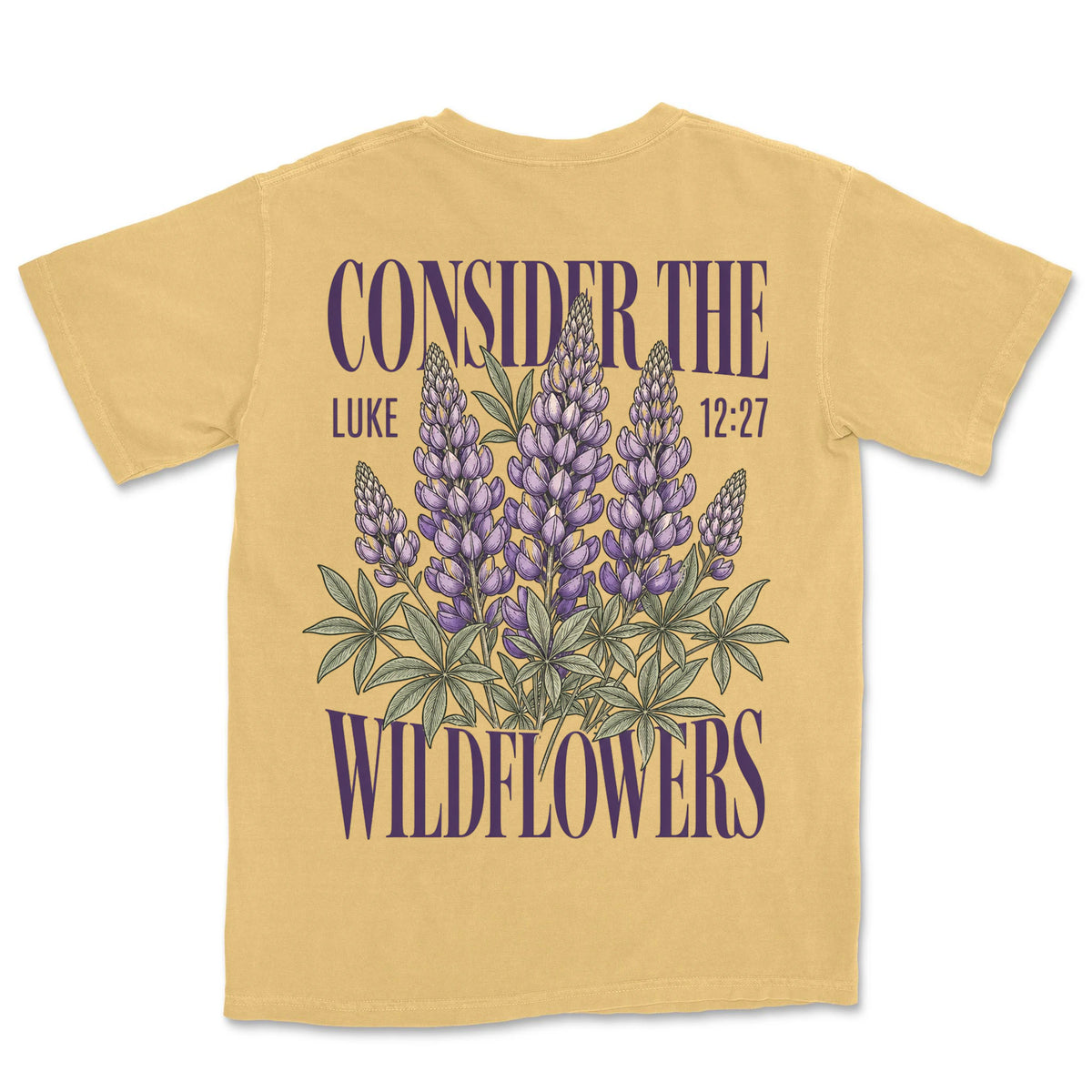 Consider The Lupines | Mustard back