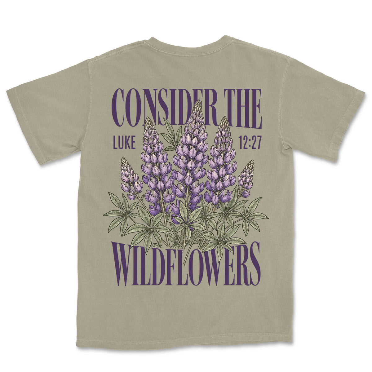Consider The Lupines | Sandstone back