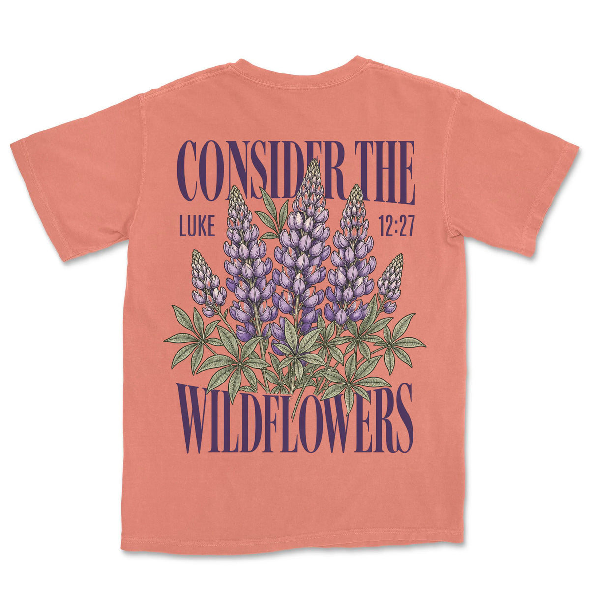 Consider The Lupines | Terracotta back