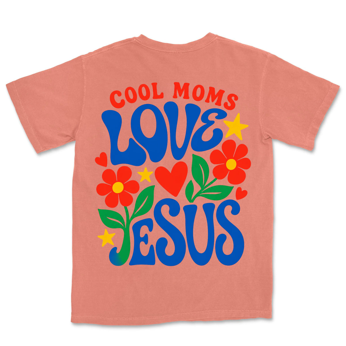 Cool Moms Love Jesus | Terracotta back