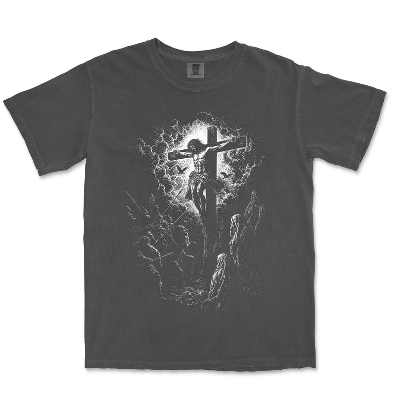 The Cross Engraving | Graphite front