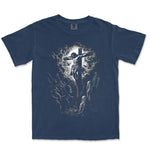 The Cross Engraving | Navy front