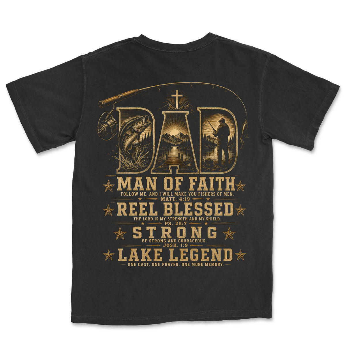 Dad Reel Blessed | Black back