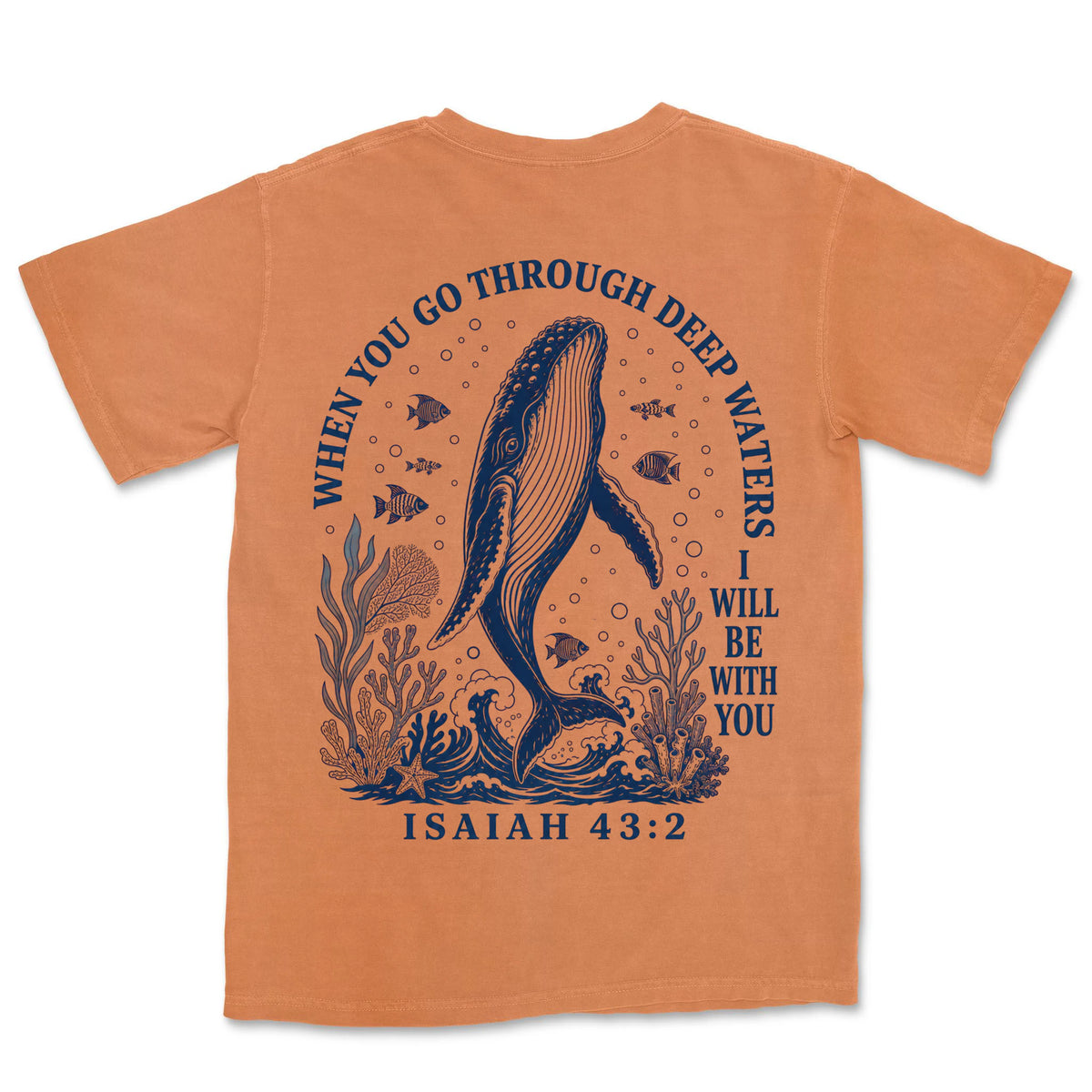 Deep Waters Humpback Whale | Burnt Orange back