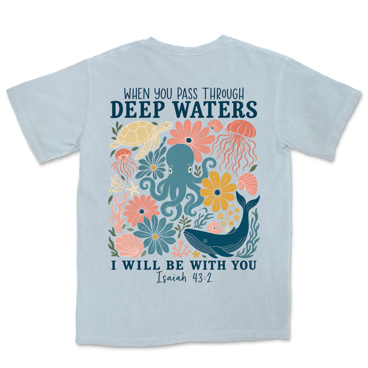 Deep Waters Sea Garden | Chambray back