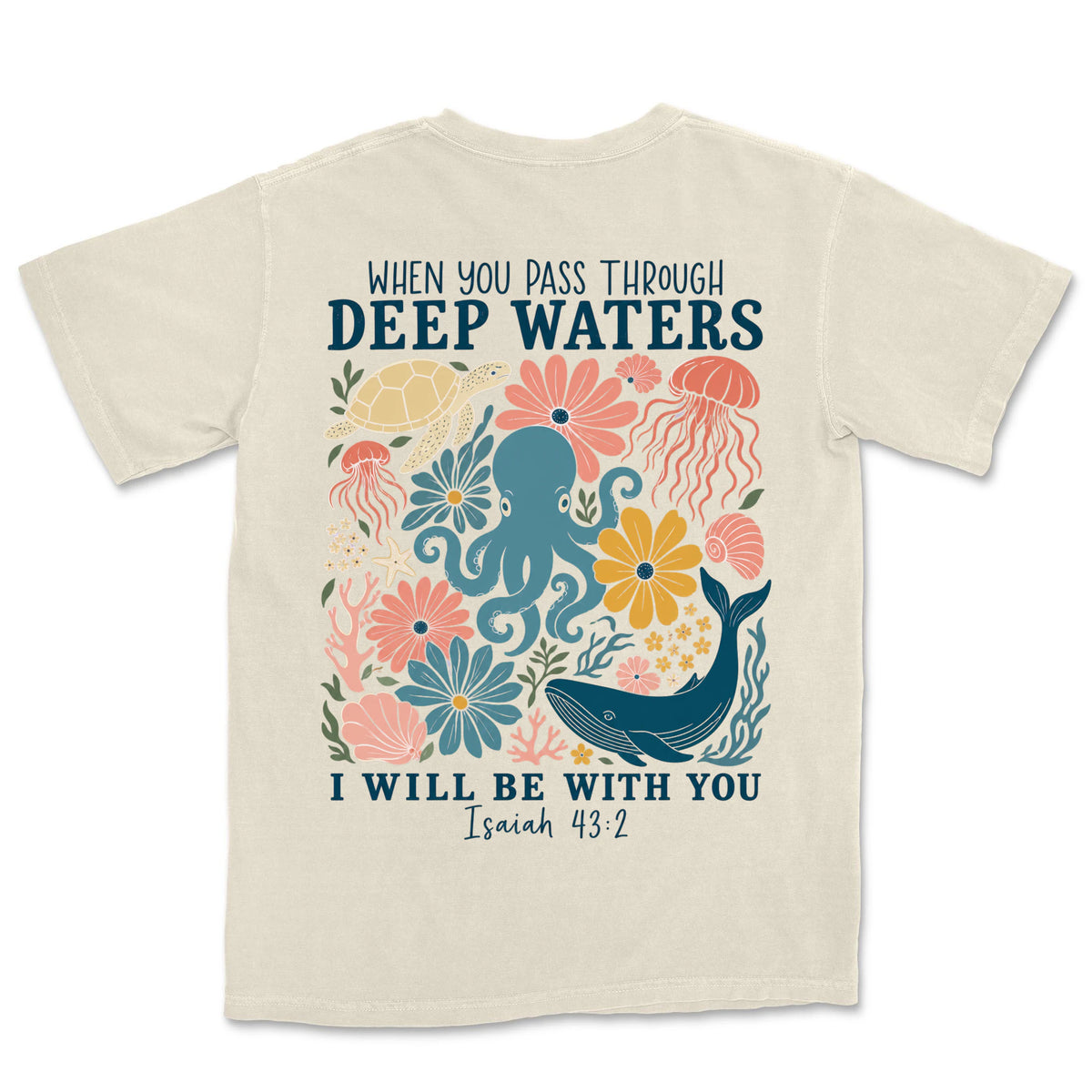 Deep Waters Sea Garden | Ivory back