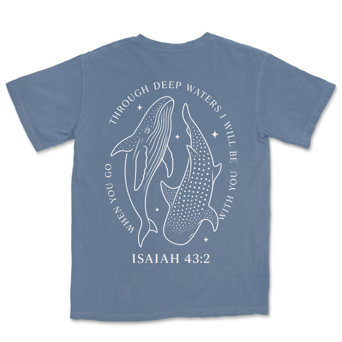Through Deep Waters Whales | Blue Jean back