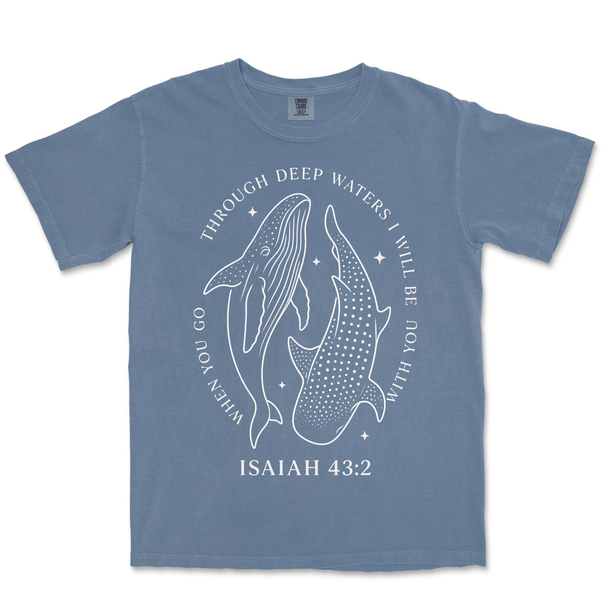 Through Deep Waters Whales | Blue Jean front